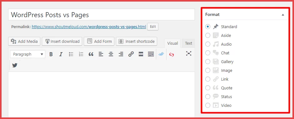 Custom Formats