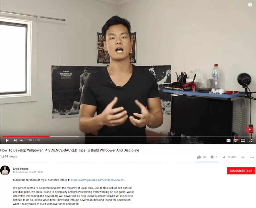 Inspirational YouTube video screenshot