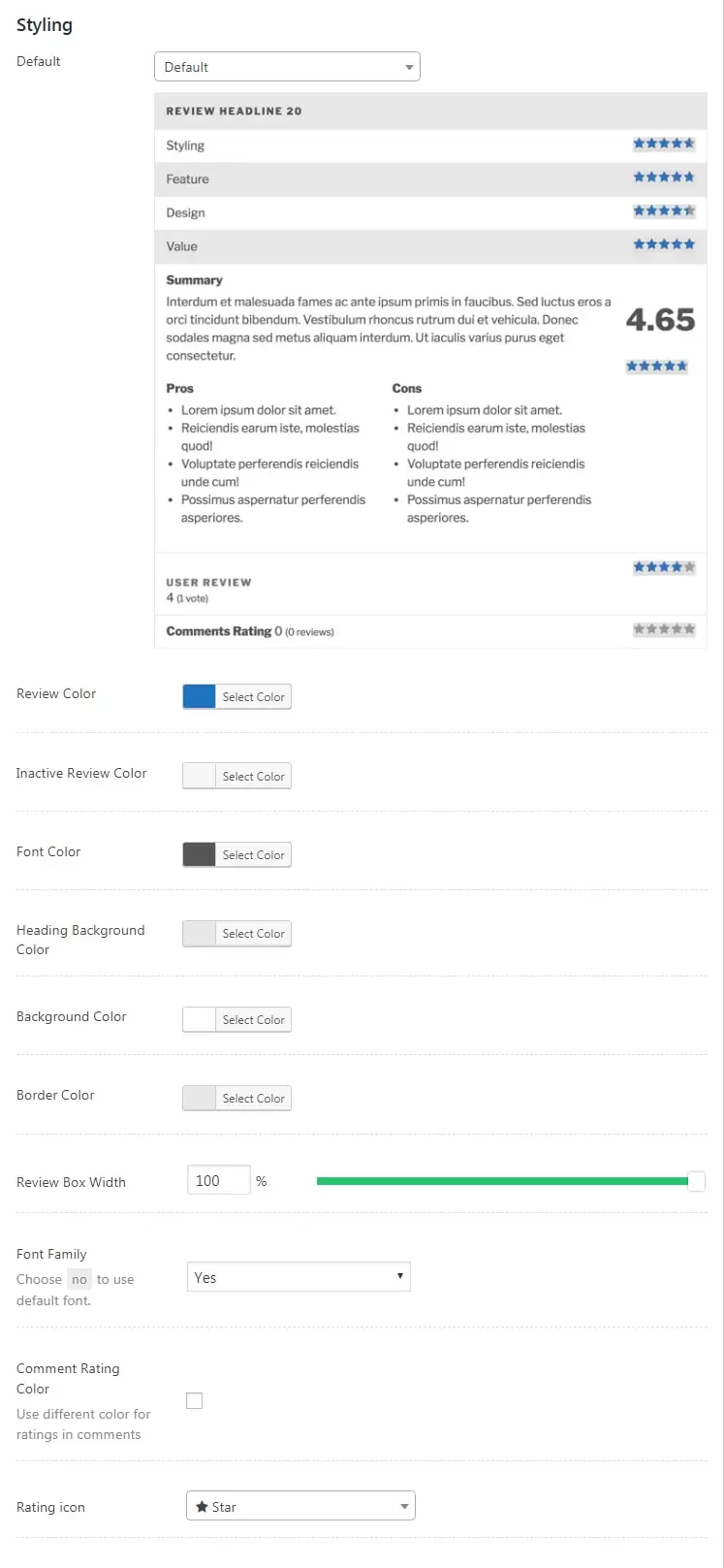 2026 最新WP Review Pro插件全局设置中文简介 18