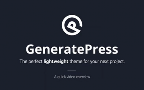 2020最新GeneratePress安装使用教程