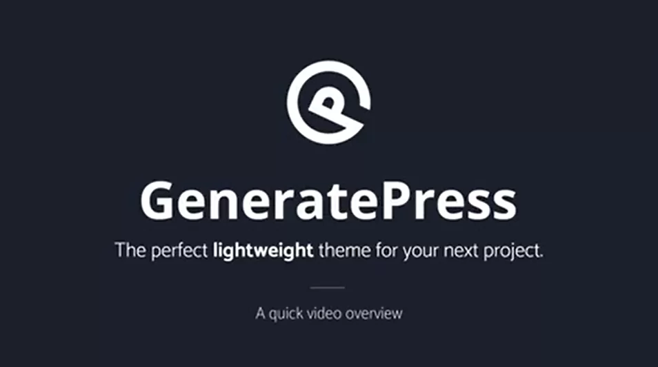 2020最新GeneratePress安装使用教程