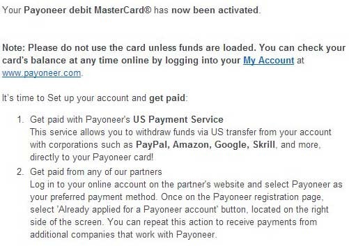 美国银行账户Payoneer卡，Amazon联盟收款必备 1