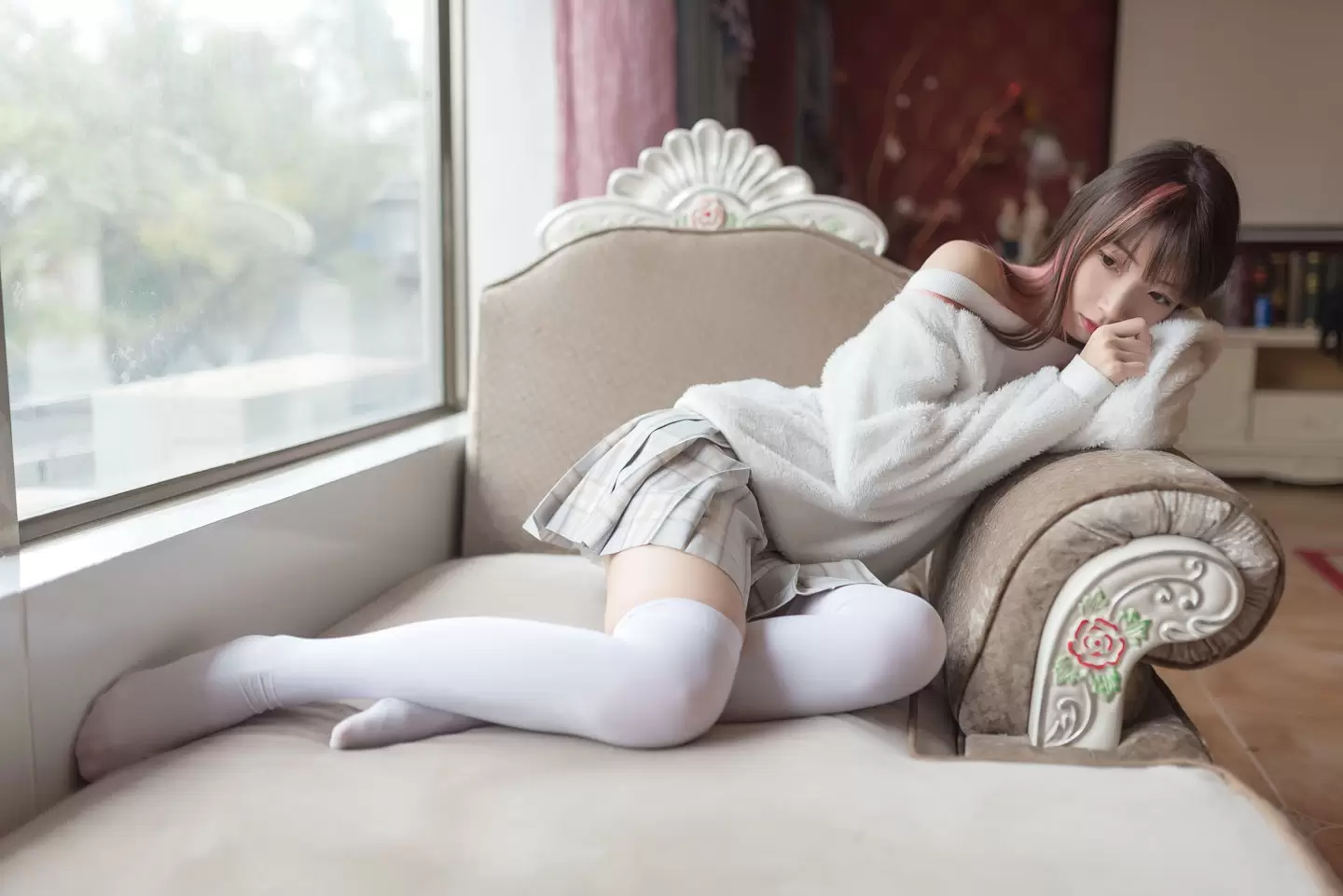 2个清纯少女白丝美腿私房照竟遭泄露!