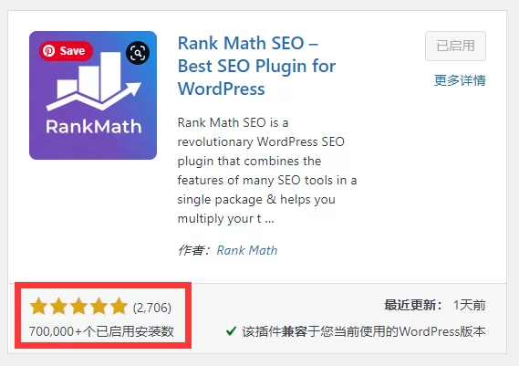 2026最新Rank Math中文教程WordPress SEO插件推荐 1