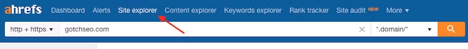 Ahrefs 站点浏览器