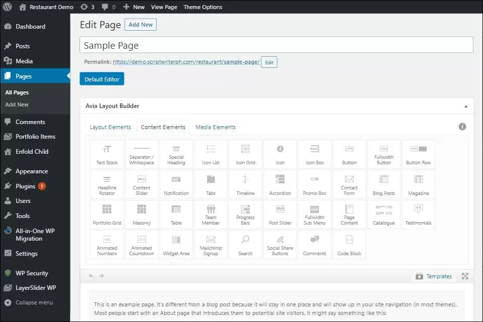 最新Enfold主题测评