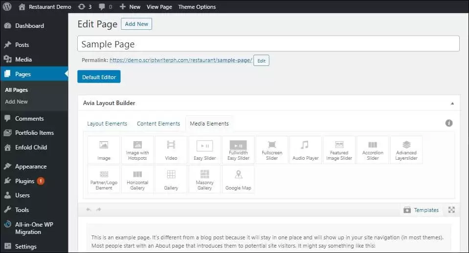 最新Enfold主题测评