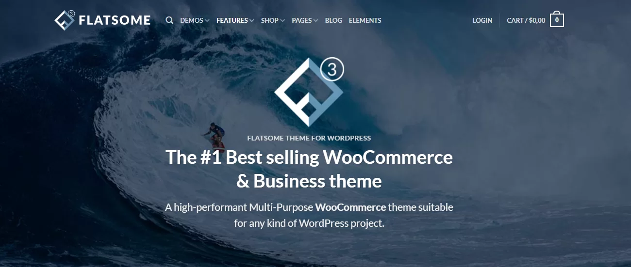 WordPress英文主题推荐 Flatsome：多用途响应式 WooCommerce 主题