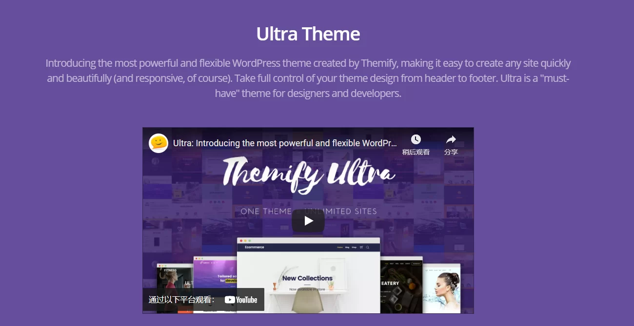 最新WordPress英文Ultra主题测评