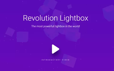 Revolution Lightbox灯箱插件
