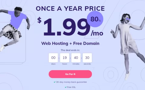 喔草2021 hostinger主机黑五优惠来了真TM便宜