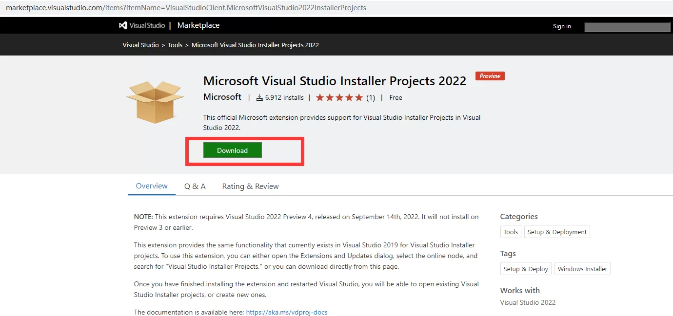 VS2022 打不开vdproj项目解决办法，升级Installer Projects