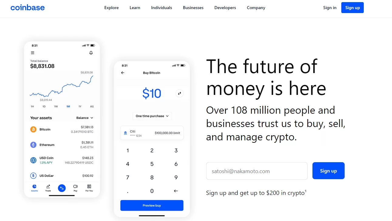 Coinbase国外加密货币交易所