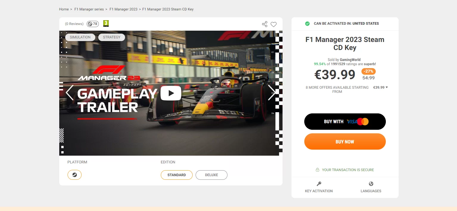 F1车队经理2026 Steam CD Key 7折开售