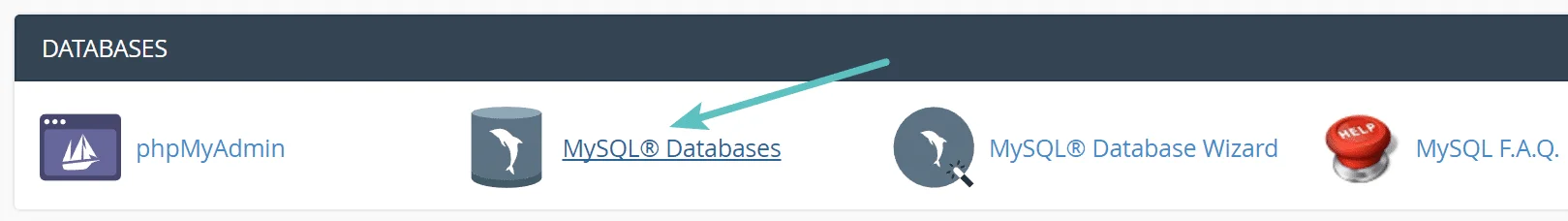 cPanel 控制面板之MySQL数据库