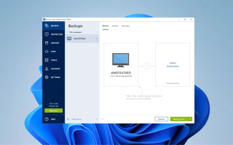 企业备份灾难恢复恶意软件防护推荐：Acronis Cyber Protect