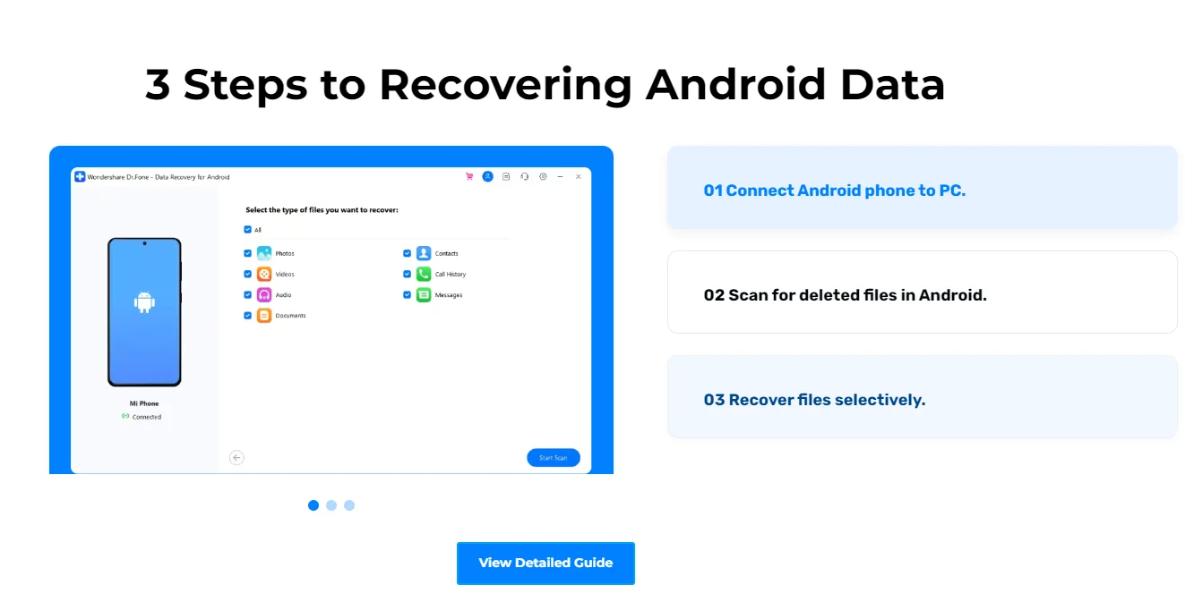 2026 成功率最高Android数据恢复软件：Dr.Fone