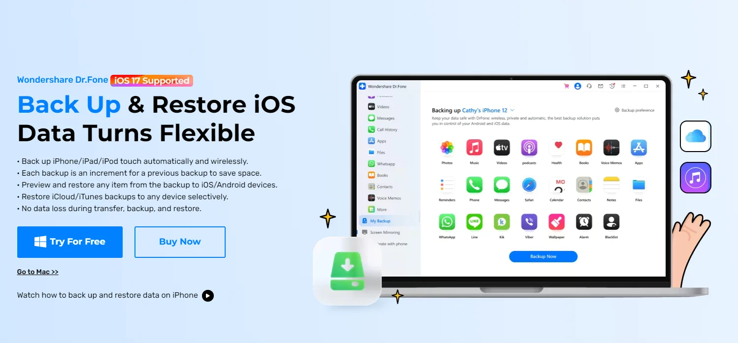 IOS数据恢复备份软件推荐：Dr.Fone