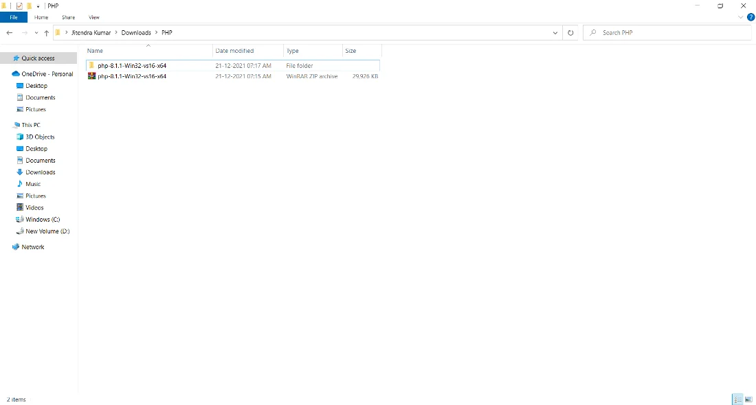2026 Windows 11 安装 PHP环境教程 4