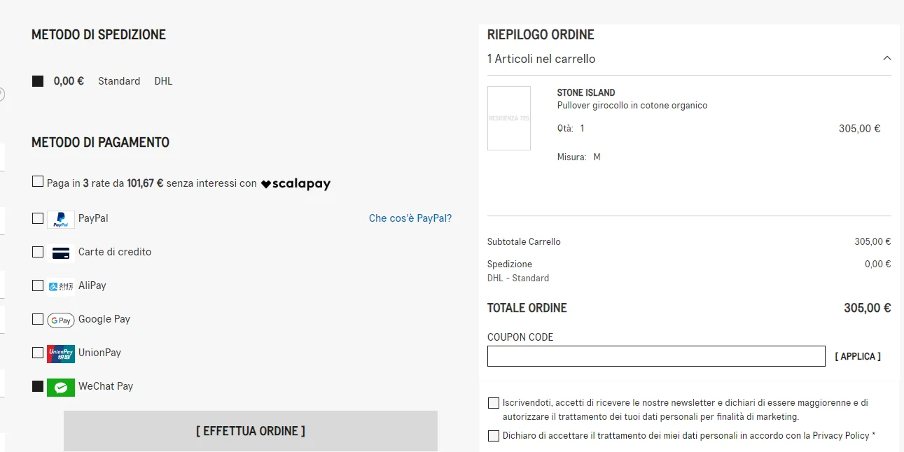 Residenza 725秋季优惠码
