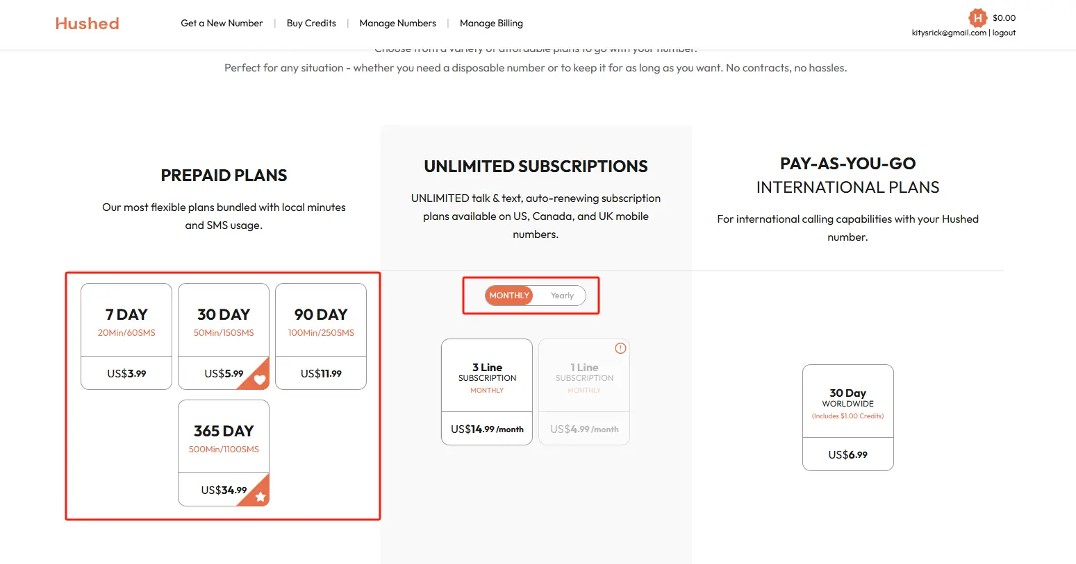 2026 通过Hushed购买美国虚拟号码，可注册海外账号