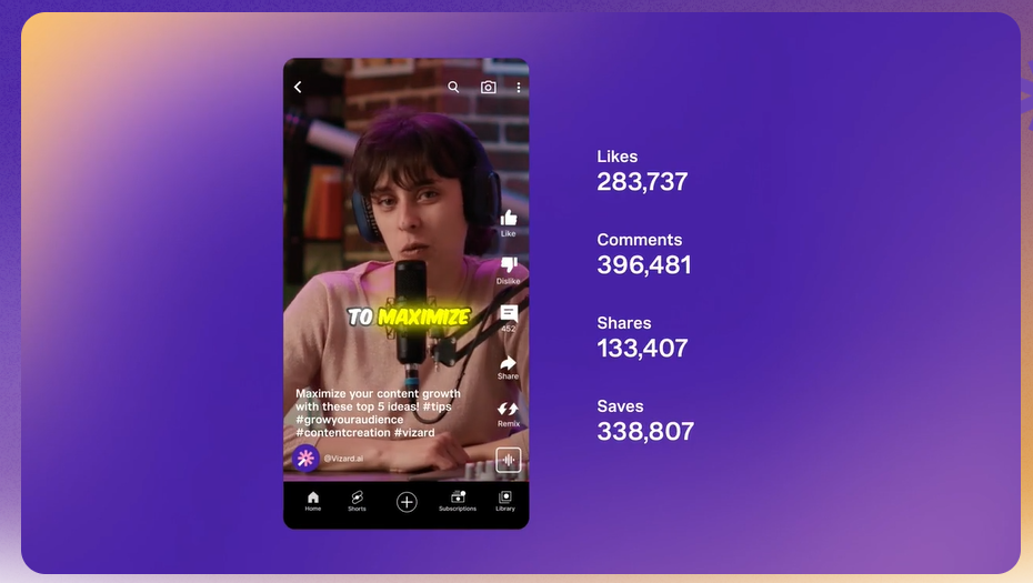 最强 AI 剪辑工具推荐：Vizard.ai